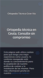 Mobile Screenshot of ortopediagranviaceuta.com