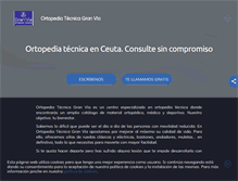 Tablet Screenshot of ortopediagranviaceuta.com